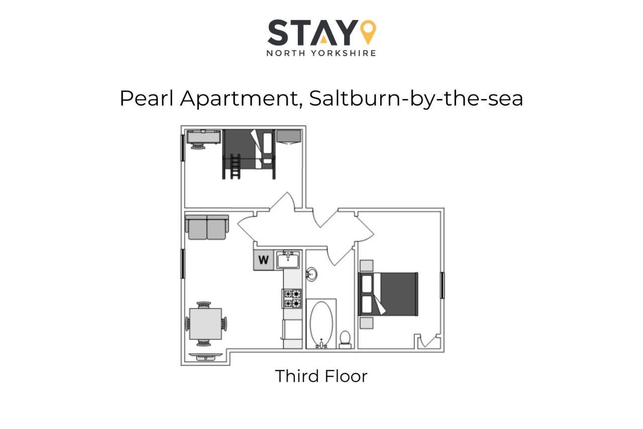 Host & Stay - Pearl Apartment Saltburn-by-the-Sea Exteriör bild